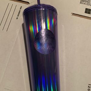 Starbucks Fall Release Iridescent Periwinkle Kaleidoscope Cold Cup Tumbler